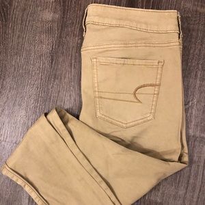AE Khaki Jeggings